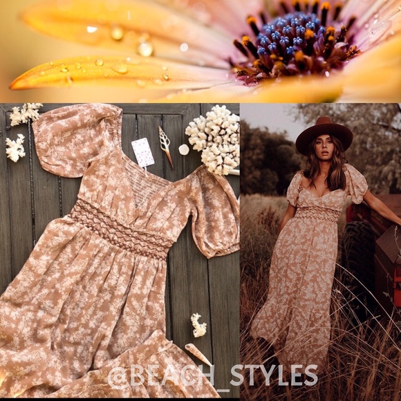 Free People Dresses & Skirts - 🌴🌼FREE PEOPLE- NATRAL DRESS🌼🌴